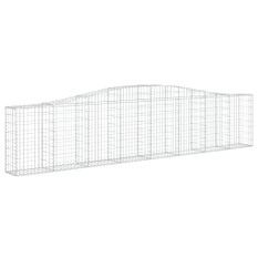 Paniers à gabions arqués 10 pcs 400x30x80/100 cm Fer galvanisé