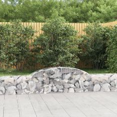 Paniers à gabions arqués 13 pcs 300x30x40/60 cm fer galvanisé