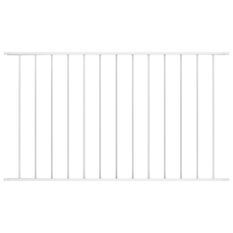 Panneau de clôture Acier enduit de poudre 1,7x1 m Blanc