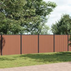 Panneau de clôture marron 1218x186 cm WPC