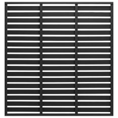 Panneau de clôture WPC 180x180 cm Noir