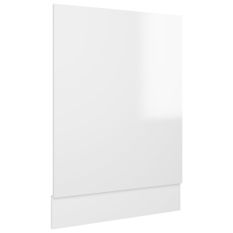 Panneau de lave-vaisselle Blanc brillant 45x3x67 cm