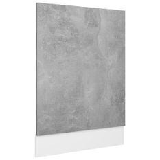 Panneau de lave-vaisselle Gris béton 45x3x67 cm