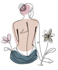 Panneau mural « dame aux fleurs » 80 x 1,3 x 90 cm