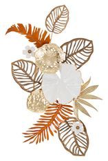 Panneau mural en fer bouquet cm 50,8x7x87