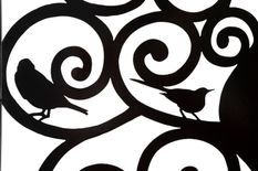 Panneau mural en fer trois cm 70x1x70
