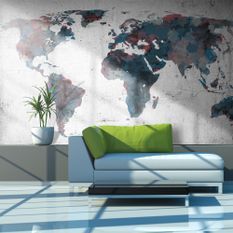 Papier peint World map on the wall
