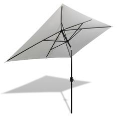 Parasol 200 x 300 cm Blanc sable Rectangulaire