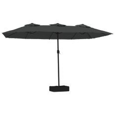 Parasol à double tête anthracite 449x245 cm