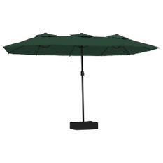 Parasol à double tête vert 449x245 cm