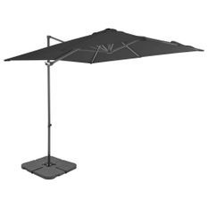 Parasol avec base portable Anthracite