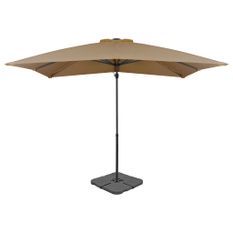 Parasol avec base portable Taupe 7