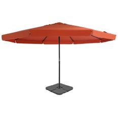 Parasol avec base portable Terre cuite