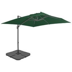 Parasol avec base portable Vert 4