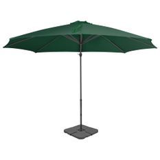 Parasol avec base portable Vert 5