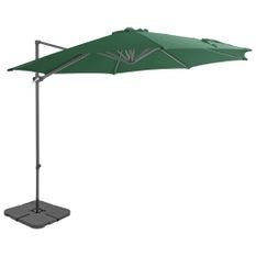 Parasol avec base portable Vert