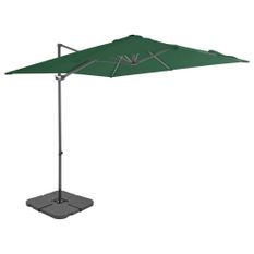 Parasol avec base portable Vert 2