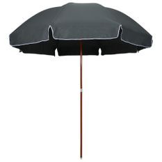 Parasol avec mât en acier 300 cm Anthracite