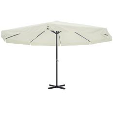 Parasol Blanc Aluminium 500 cm