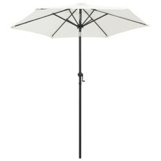 Parasol Blanc sable 200x211 cm Aluminium