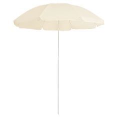 Parasol d'extérieur avec mât en acier Sable 180 cm 2