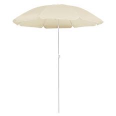 Parasol d'extérieur avec mât en acier Sable 180 cm