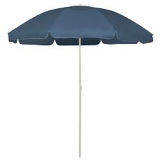 Parasol de plage Bleu 240 cm 2