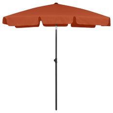 Parasol de plage Terre cuite 180x120 cm