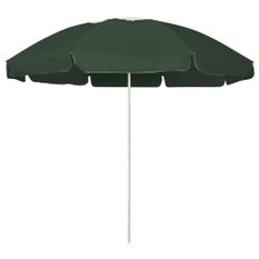 Parasol de plage Vert 240 cm 3