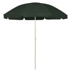 Parasol de plage Vert 240 cm 2