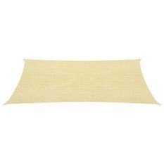 Parasol en PEHD carré 3,6 x 3,6 m Beige