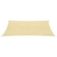 Parasol en PEHD rectangulaire 2x4 m Beige