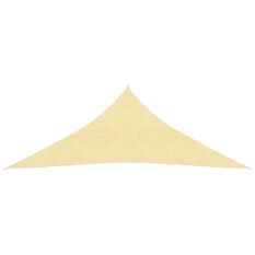 Parasol en PEHD triangulaire 3,6x3,6x3,6 m Beige