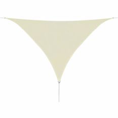 Parasol en PEHD triangulaire 5x5x5 m Crème