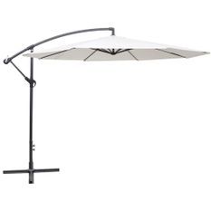 Parasol en porte-à-faux 3,5 m Blanc sable