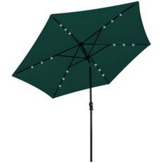 Parasol en porte-à-faux 3 m Vert 2