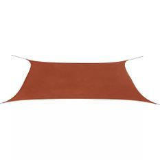 Parasol en tissu Oxford rectangulaire terracotta 4x6 m