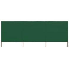 Paravent 3 panneaux Tissu 400 x 160 cm Vert