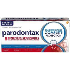 PARODONTAX Dentifrice Complete Protection Extra-Fresh - 2 tubes de 75 ml