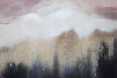 Peinture murale rose montagne cm 80 x 2,7 x 60