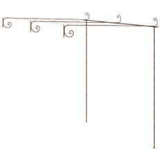 Pergola de jardin Marron antique 3x3x2,5 m Fer