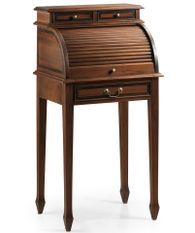 Petit bureau secrétaire en bois d'acajou marron VENTIMI - Style colonial