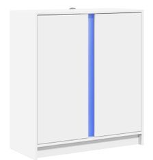 Petit meuble 2 portes moderne avec éclairage LED - Collection Arizona