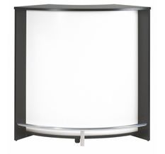 Petit meuble bar noir SNACK 106 cm – Comptoir compact avec rangement