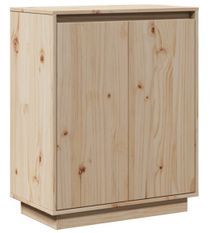 Petit meuble de rangement 2 portes en bois massif de pin – Collection Vizion