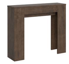 Petite console extensible en bois Kilaz 90x25/181 cm