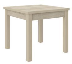 Petite table à manger carrée 80/80 cm en bois clair sonoma Orka