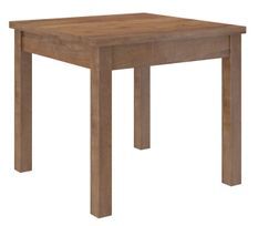 Petite table à manger carrée 80/80 cm en bois marron Orka