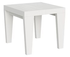 Petite table carrée extensible 90x90/246 cm pieds forme V Kristo