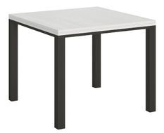 Petite table carrée pliante 90x90/180 cm Dova